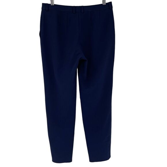 St. John Tapered Ankle Pants Business Career Office Casual Navy Blue Women 4 - Picture 4 of 7